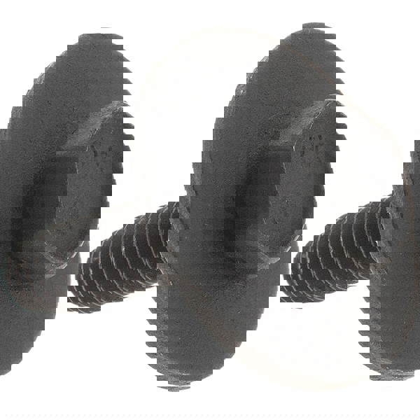 Hex Head Cap Screw: M6 x 1.00 x 25 mm, Grade 9.8 Steel, Black Oxide Finish